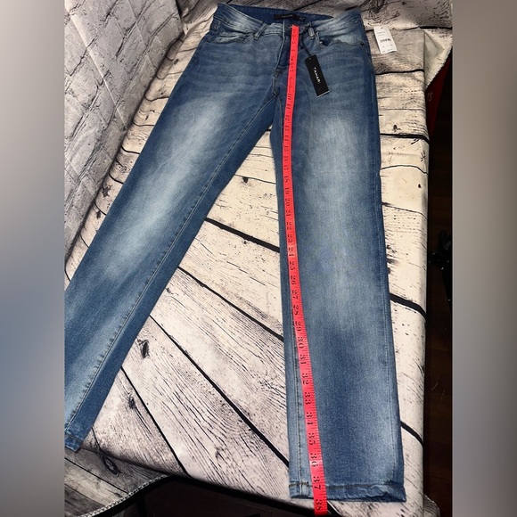Tahari Jeans Seriously Soft Skinny Blue Thunder W32 L30 Premium Denim Stretch - Picture 10 of 10